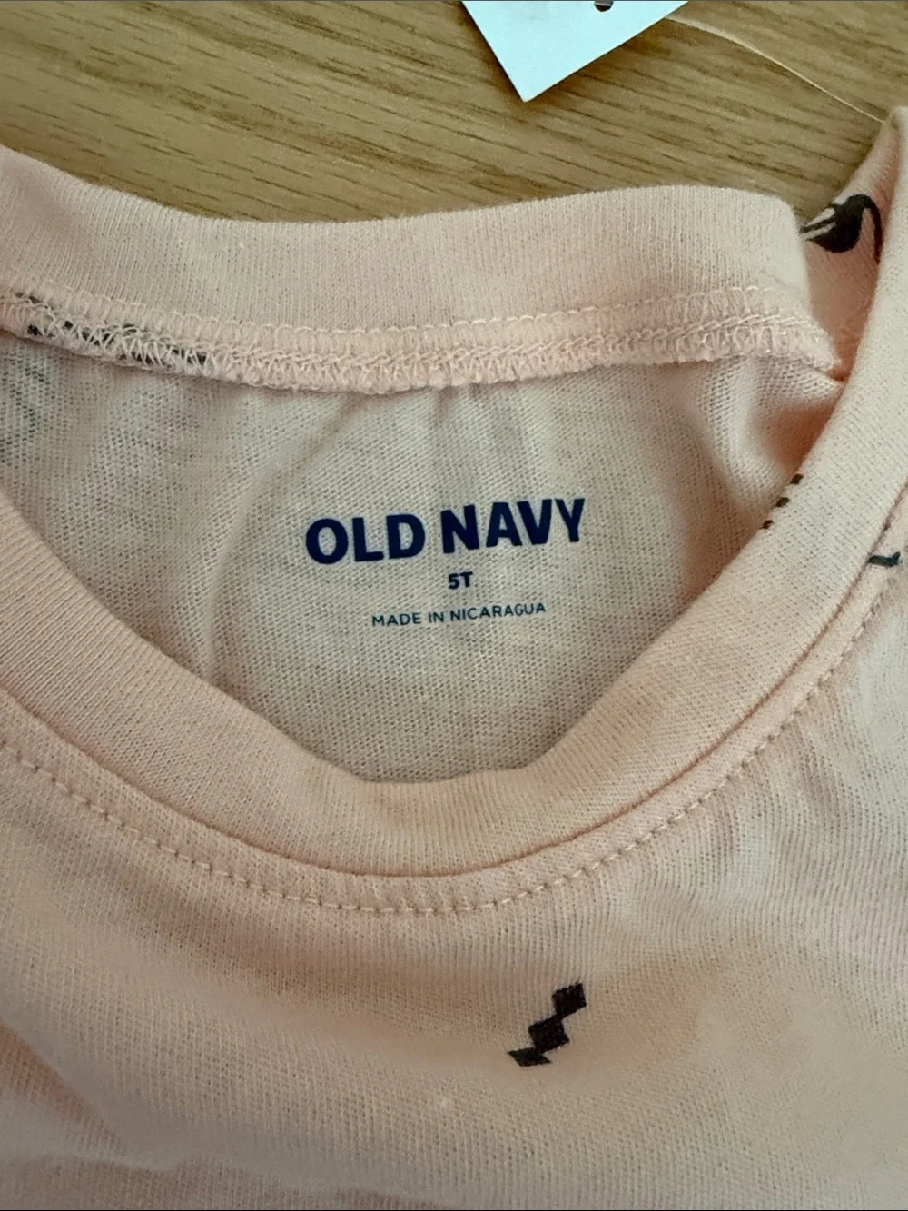 NWT Old Navy bundle Denim Bow Shorts with Minnie Tee & Peach Graphic Tank